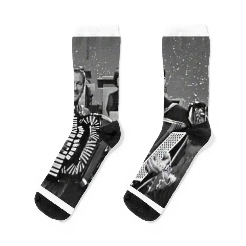 

Lawrence Welk & Myron Floren Socks cool christmas stocking tennis funny sock Men's Socks Luxury Women's