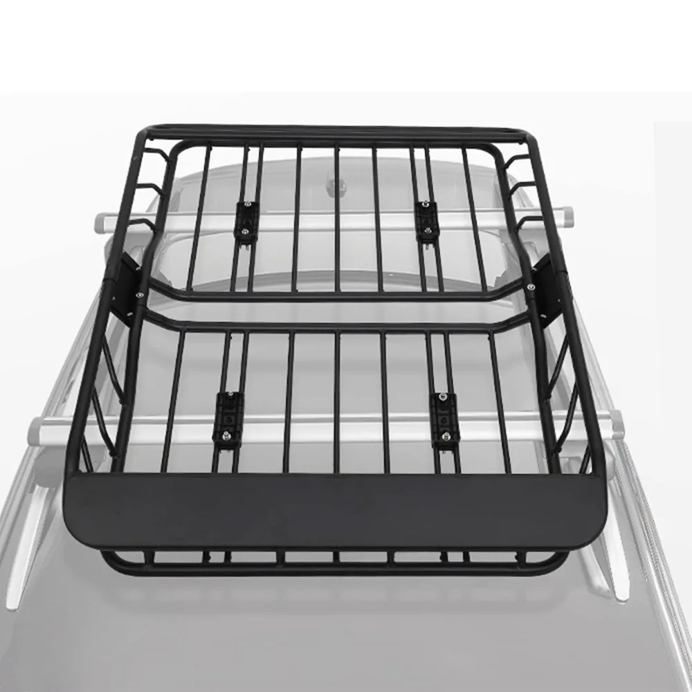

heavy duty steel universal rooftop cargo carrier basket - 63"x43", 165 lbs load capacity
