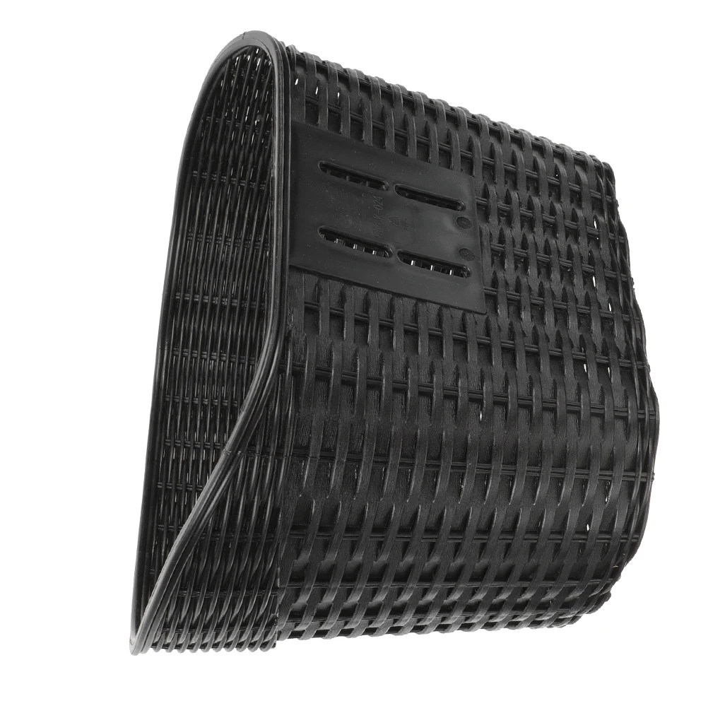 

Antique Rattan Bike Front Basket Large Capacity Bicycle Handlebar Storage Basket Durable Plastic Garden Bike Basket