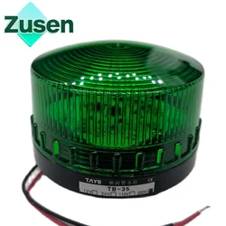 Zusen TB35-G 12v 24v 110v 220v Green Security Alarm Light Strobe Signal Small Warning Light LED Lamp