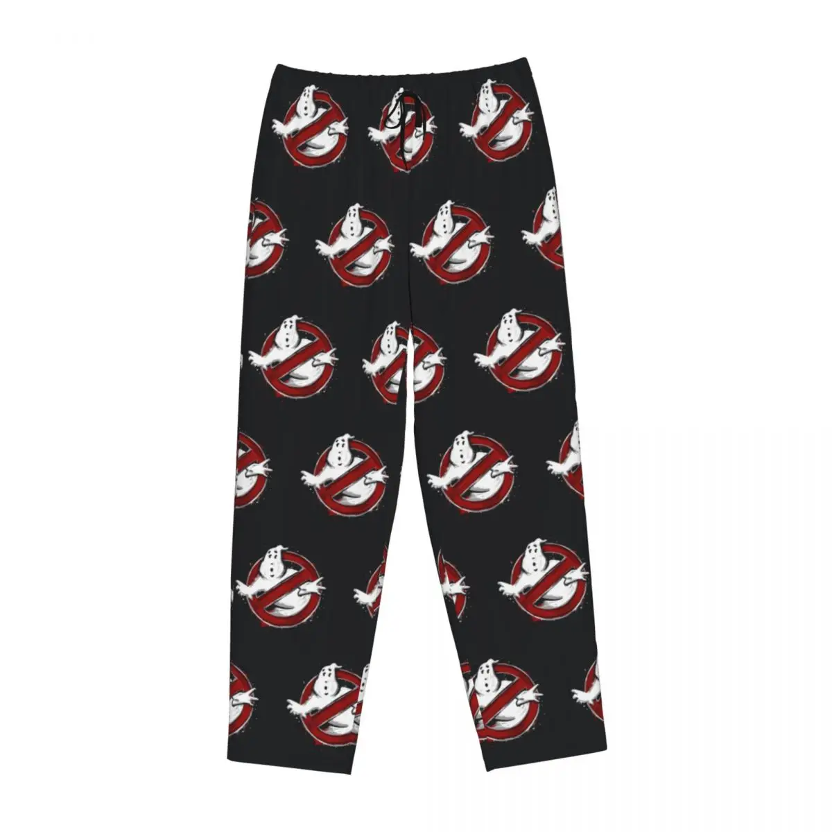 Calças de pijama impressas personalizadas para mulheres G-Ghostbusters Filme de aventura Pijamas Calças de dormir com bolsos