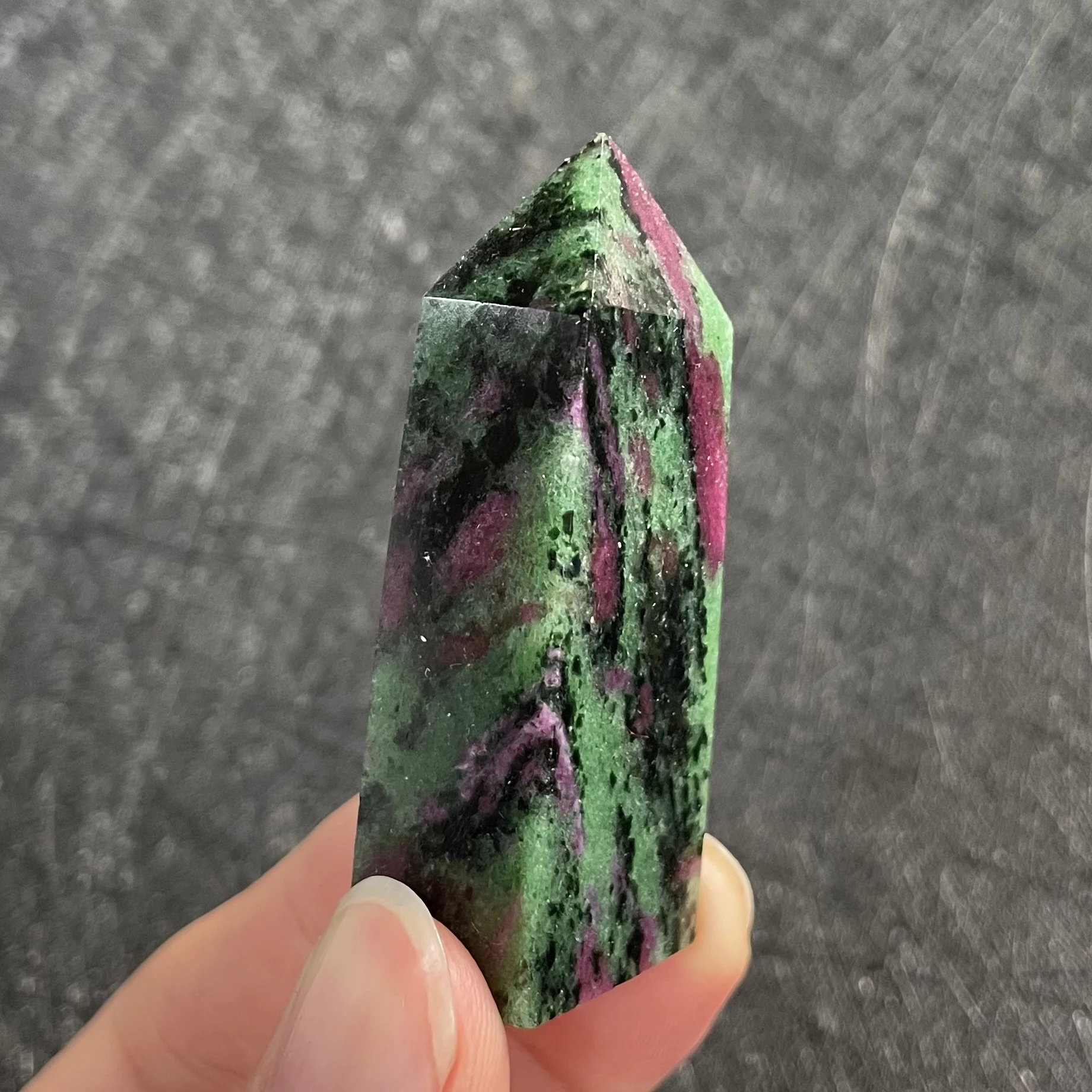 Natural Ruby Zoisite Tower Epidote Black Tourmaline Wand Quartz Point Decor Polished Obelisk Divination Healing Gift Reiki