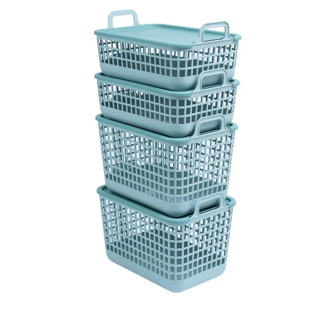 Kit 4 L/Lid Plastic Telade Baskets 2p/2m Green-Oikos