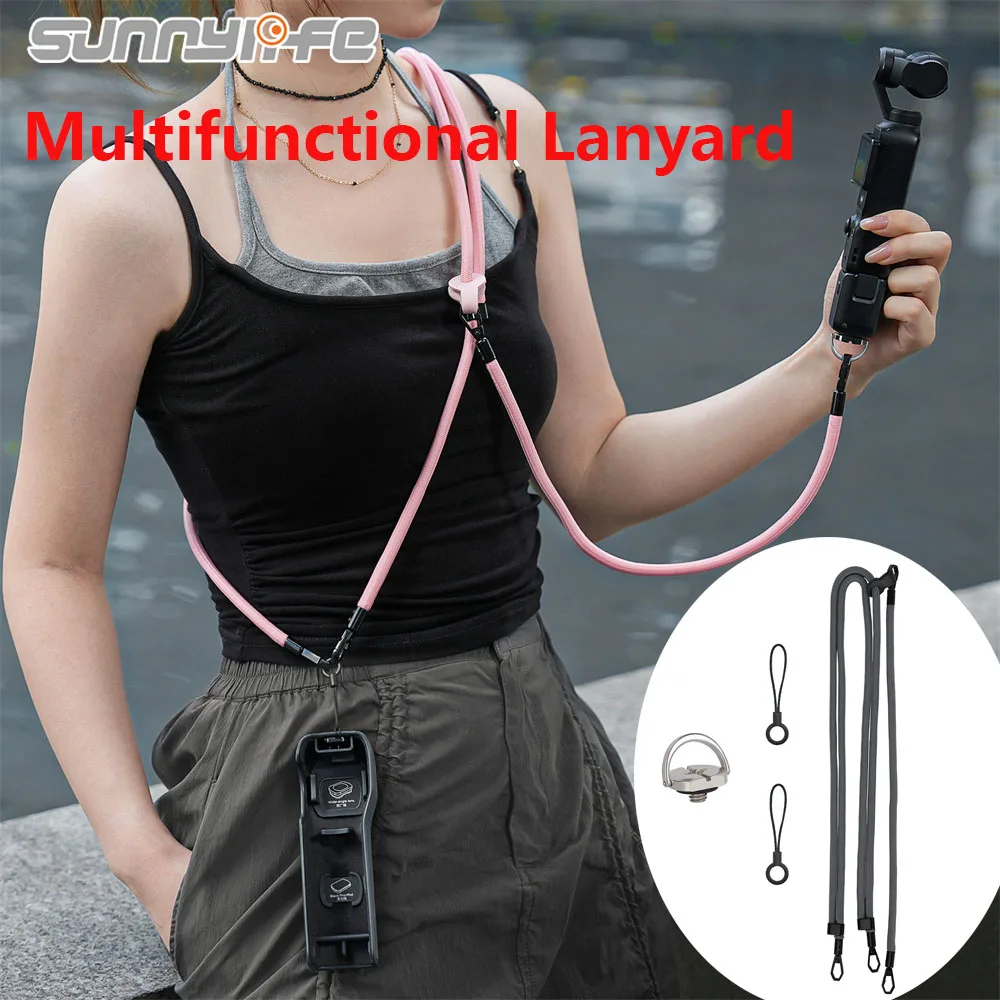 

Sunnylife Neck Strap Lanyard With Screws for DJI Osmo Pocket 3/OSMO 360/Insta360 X5 Anti-fall Rope Camera Parts for Phone Strap