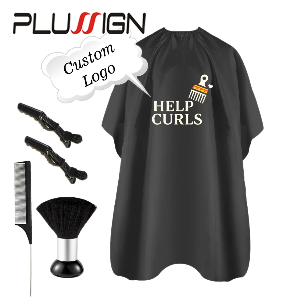 

Custom Logo Waterproof Hair Cutting Salon Cape For Hairstylists Hair Salon Capes With Adjustable Neckline 5Pcs Hair Salon Capes