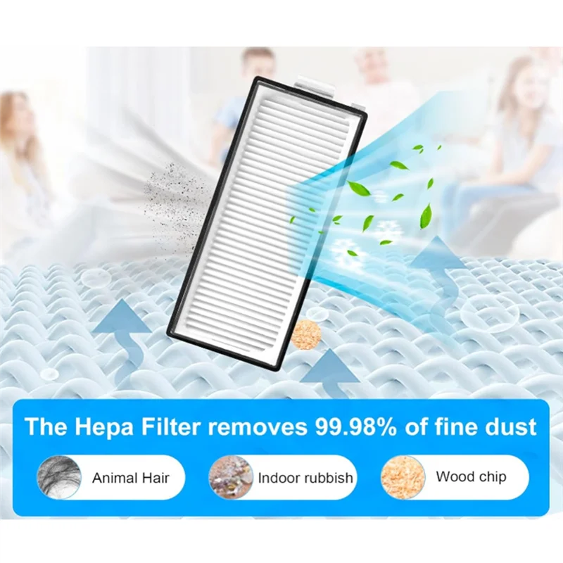 

FAAJ-Accessories Kit For Roborock Qrevo Master/Slim Robot Vacuum Cleaner Parts Main Side Brush HEPA Filters Mop Pad Dust Bags