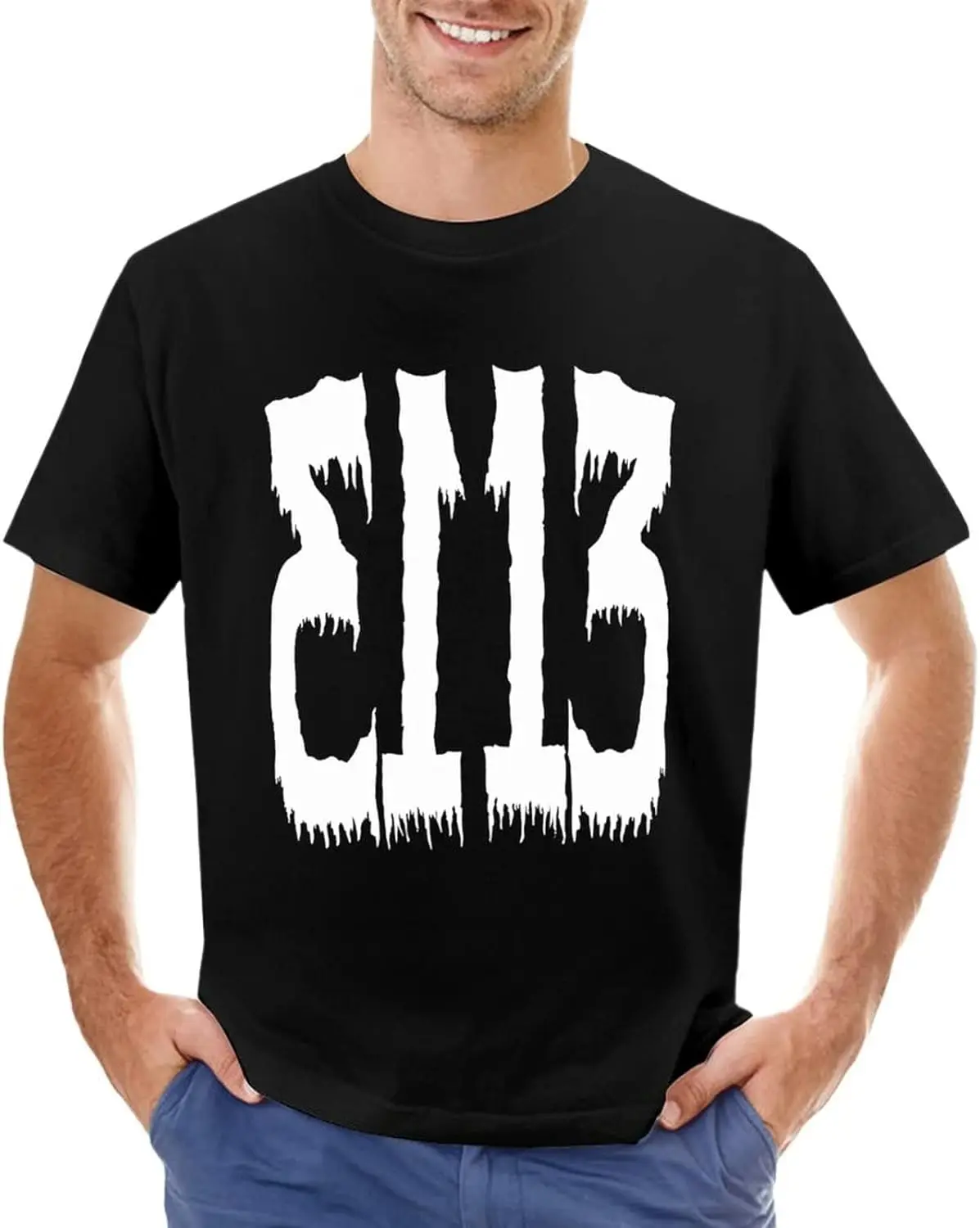 

Teen Men Shirt Crewneck Short-Sleeve Tee Top Custom Workwear