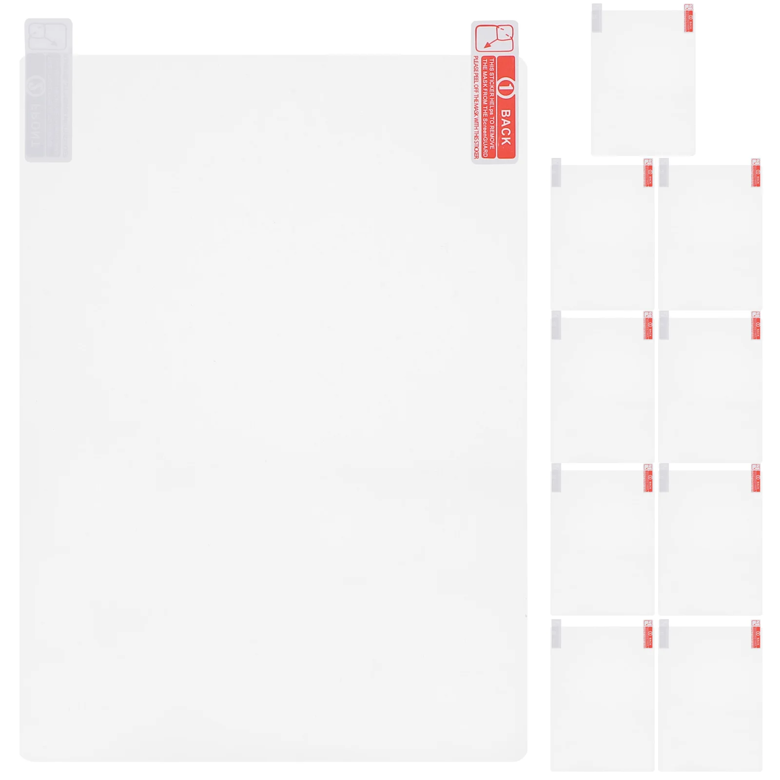 

10pcs Protective Film For 6.8 Inch Ebook Reader High Definition Pet Screen Cover Full-Screen Protector Replacement Supply