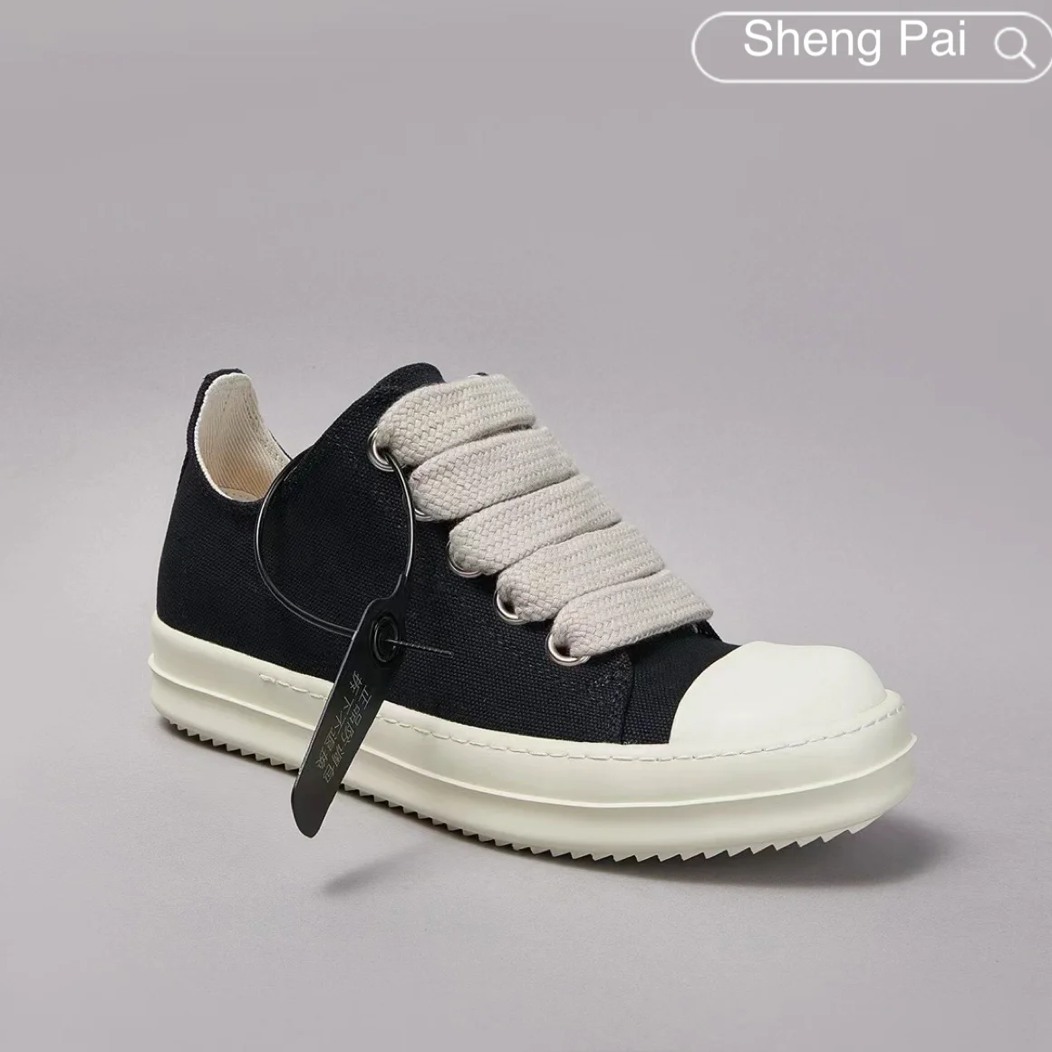 

Men's Canvas Shoes Thickened laces Flats Men's casual sneakers O-wen low-top lace-up Luxury brand Women's ankle boots Outdoor