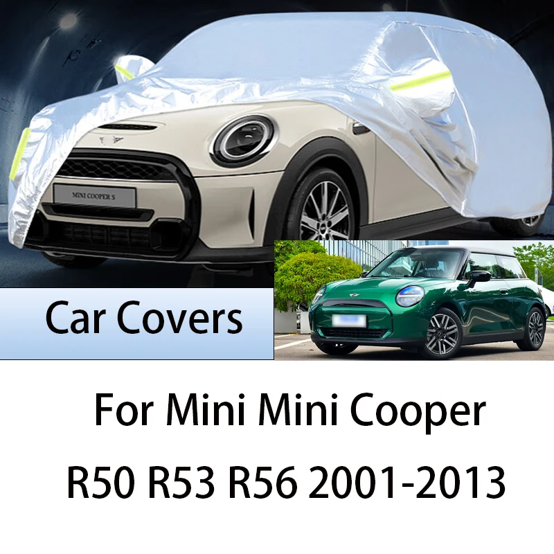 Для Mini Mini Cooper, уличная защита, полный автомобильный чехол, снежный чехол, солнцезащитный козырек, водонепроницаемый, пылезащитный, внешний автомобильный чехол, защита