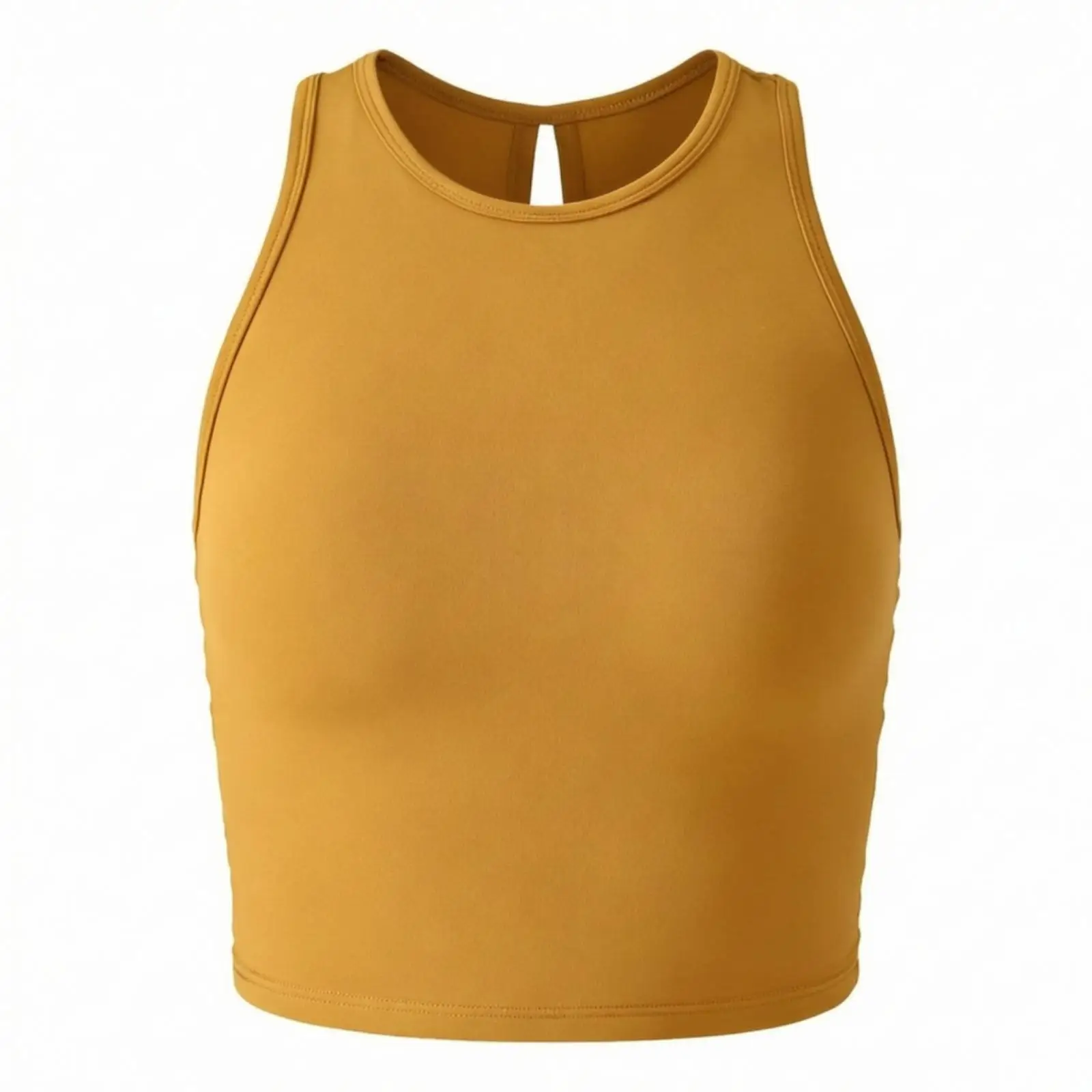 Women's Athletic Short Top with Built-in Bra Medium Support Wire Workout Short Top with Molded Cups Close-Fitting for Pilates,