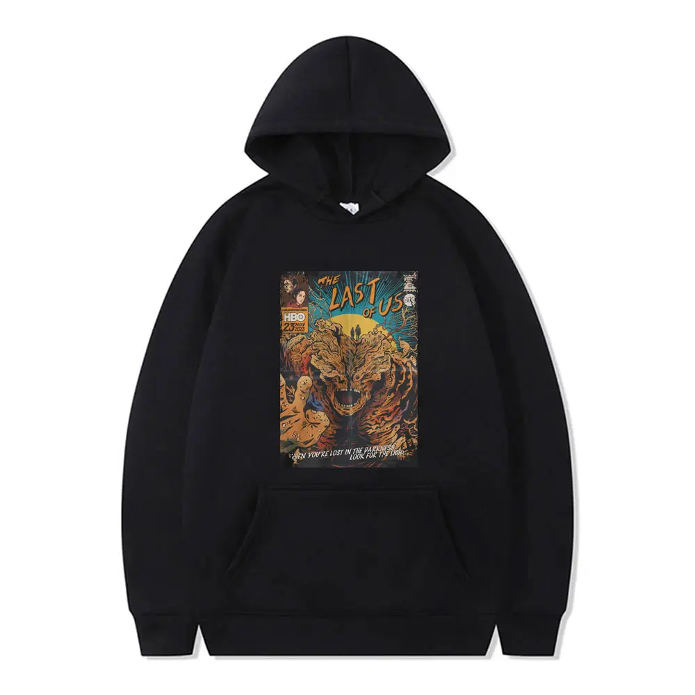 The Last of Us Ellie & Pedro Pascal Print Hoodie Male Casual Oversized Sweatshirt Men Women Fashion High Quality Fleece Hoodies