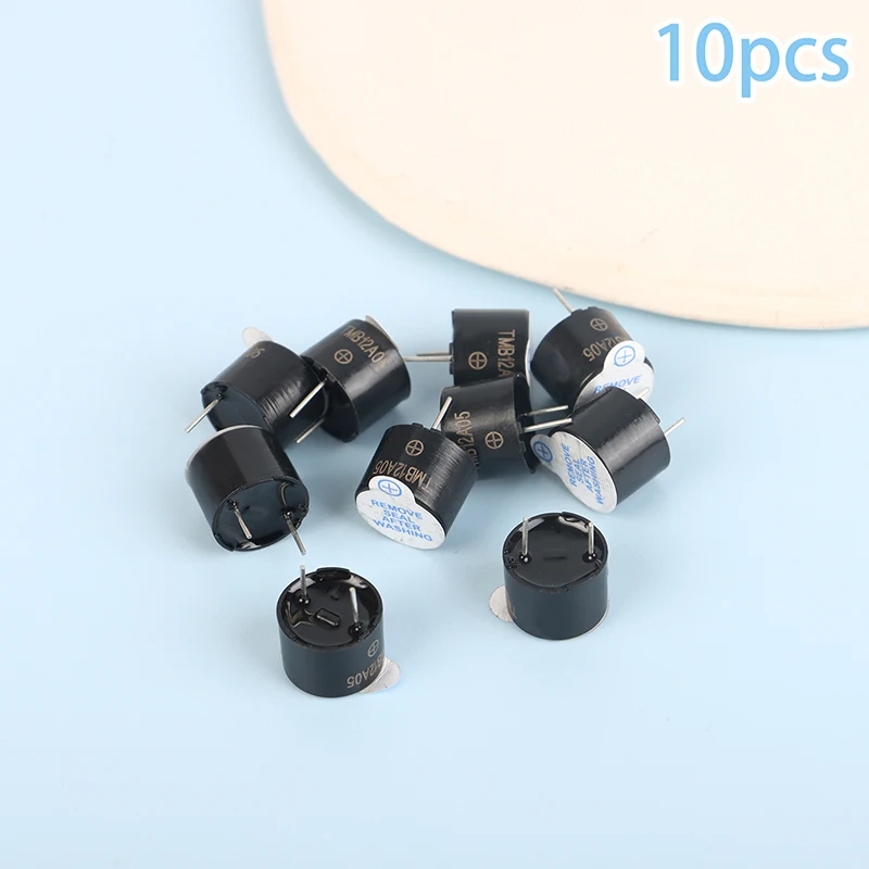 

10Pcs 5V TMB12A05 Active Buzzer Magnetic Long Continous Beep Tone Alarm Ringer 12x9.5MM Mini Speaker Active Piezo Buzzers