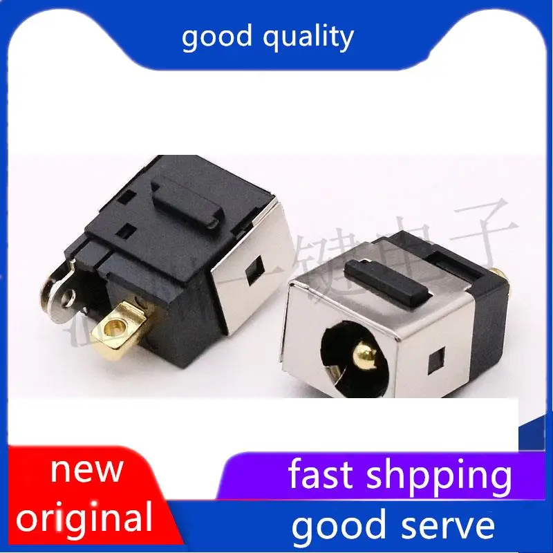 

10pcs original new DC-112 Vertical DC Power Socket DC-044H Half Pack 3 Pin High Temperature Resistant Laptop Charging Base