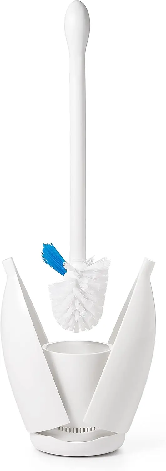 

Durable White Toilet Brush with Ergonomic Handle for Easy Cleaning
