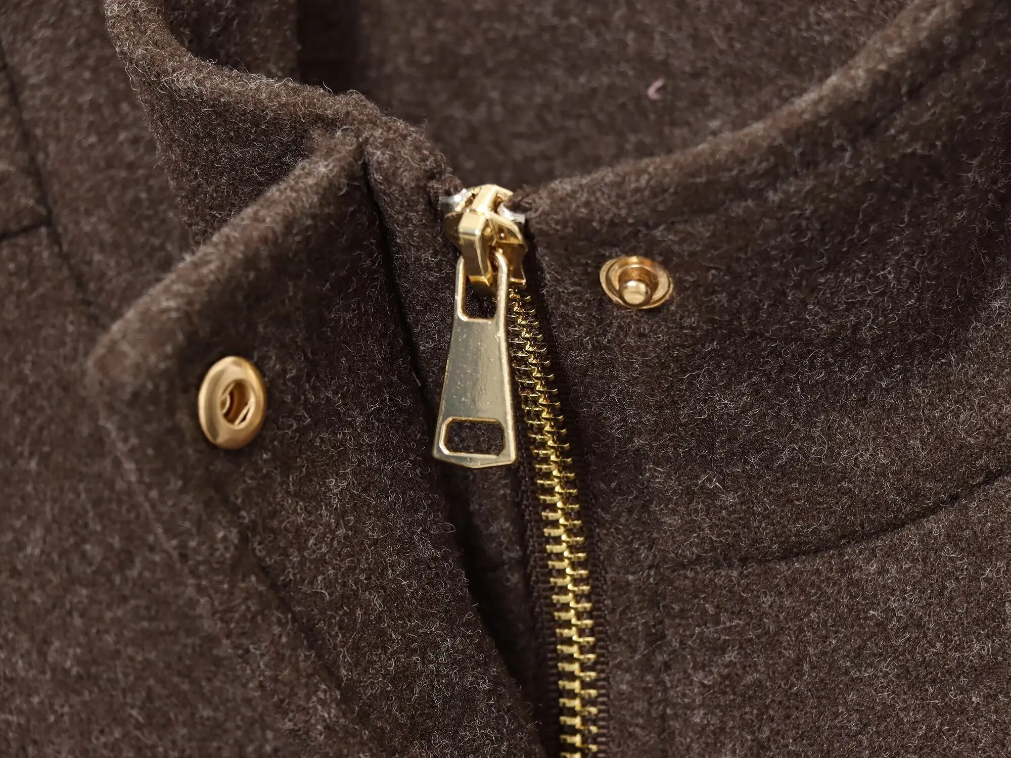 Dave & di 2026 moda vintage nórdico minimalista e elegante casaco de lã marrom jaqueta de inverno jaqueta feminina roupas topos