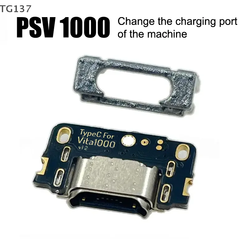1 قطعة لتقوم بها بنفسك USB-C نوع-C منفذ شحن منفذ USB إصلاح جزء لاستبدال وحدة التحكم PS PSV 1000
