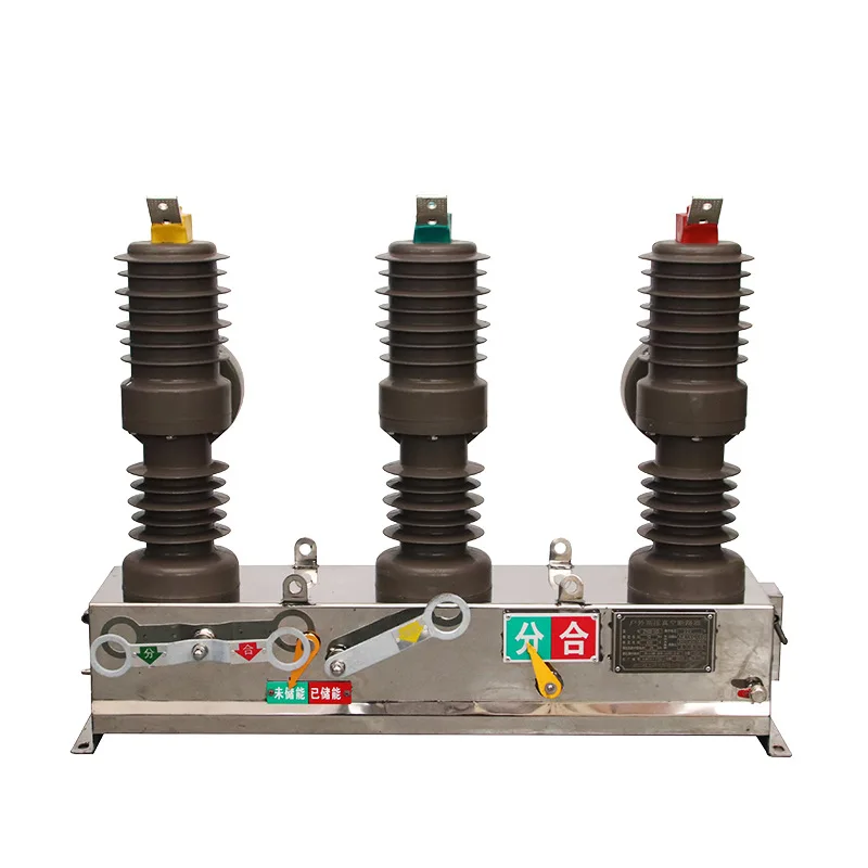 

10KV outdoor high voltage vacuum circuit breaker ZW32-12/630 column upper boundary switch manual without isolation