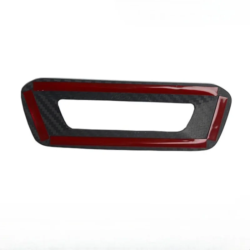For BMW X5 X6 2023-2024 Real Dry Carbon Fiber Headlight Switch Frame Automotive Interior Decoration Modification Accessories