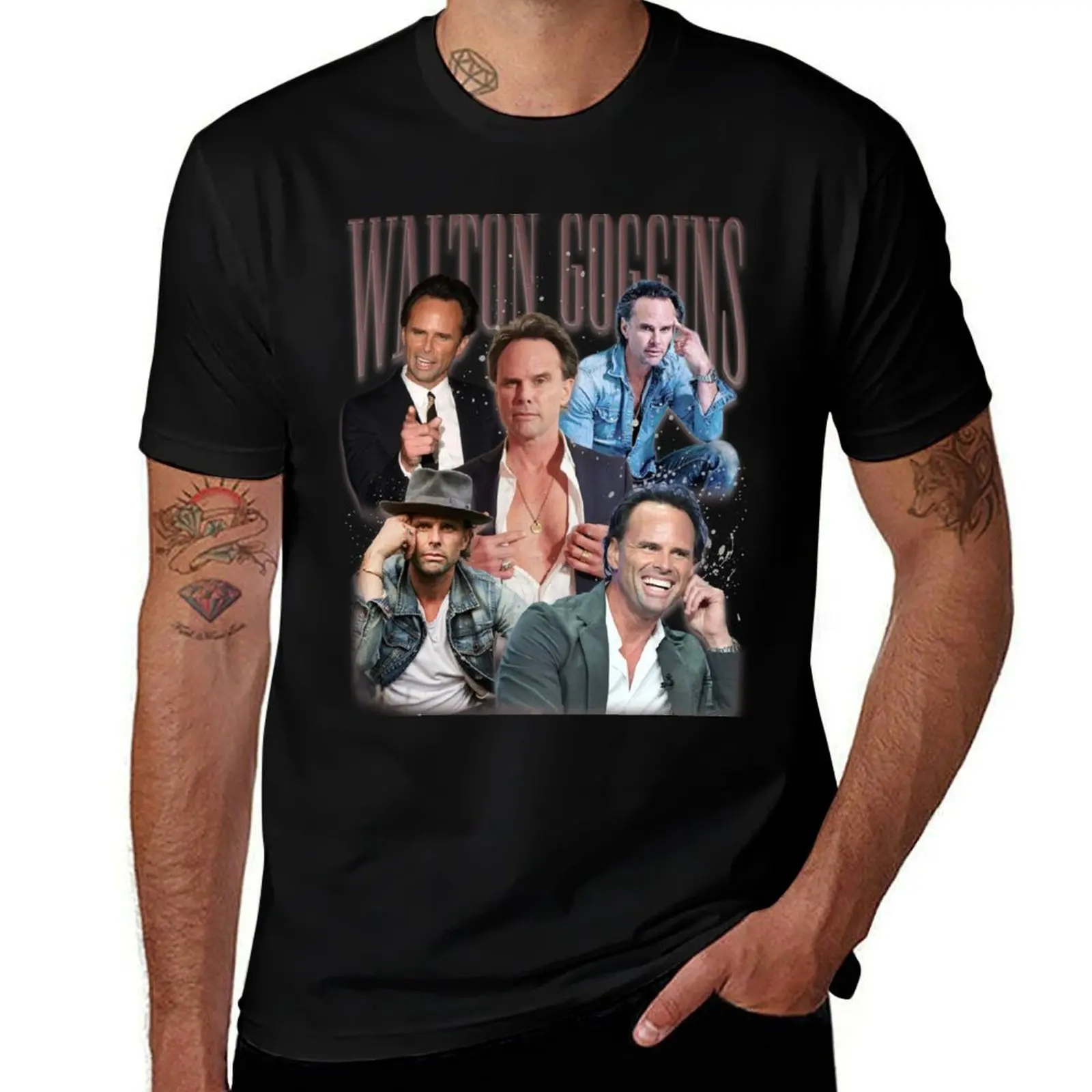 Walton Goggins T-Shirt anime figures cotton graphic tees cotton man t-shirts graphic tee shirt oversized t shirts for men