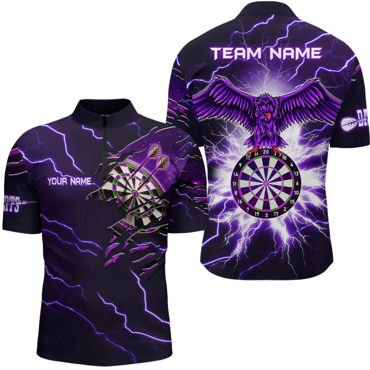 PLstar Cosmos' new personalized 3D printed red dart pattern polo shirt, unisex, casual team throwing sports series -25