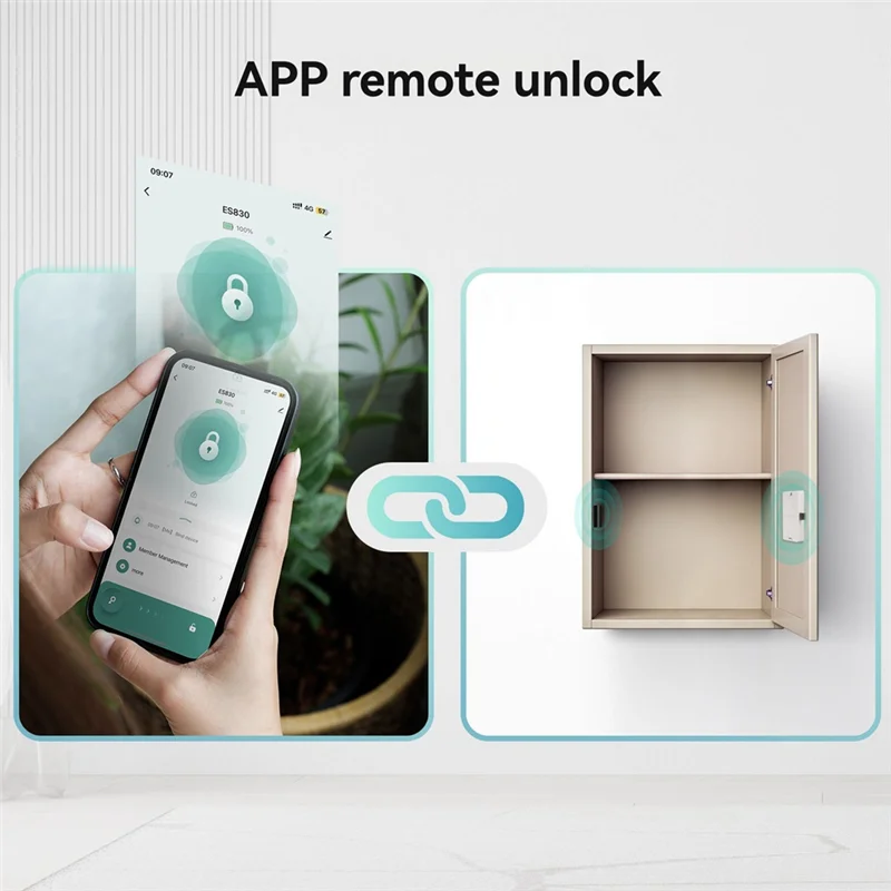 Fechadura inteligente para gaveta de armário BNVN-Bluetooth com gateway para porta de madeira, desbloqueio de cartão Tuya IC e recursos de controle remoto por aplicativo