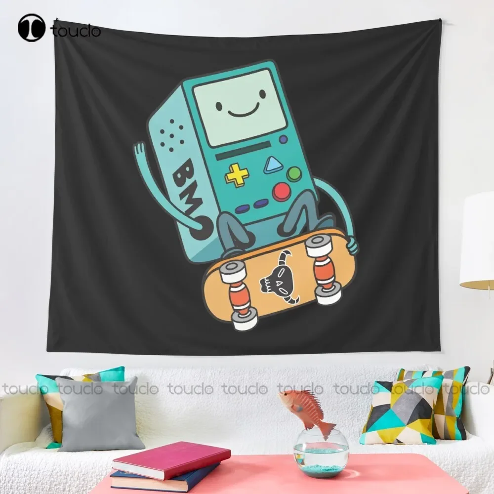 Bmo  Game Life Skate Skateboard Tapestry Wall Tapestry Art Tapestry Wall Hanging For Living Room Bedroom Dorm Room Home Decor