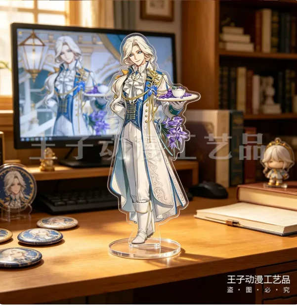 Anime Identity Ⅴ Luca Balsa Galatea Acrylic Double-Sided Stand Figure Model Plate Cosplay Collection Desktop Decor Gifts XH