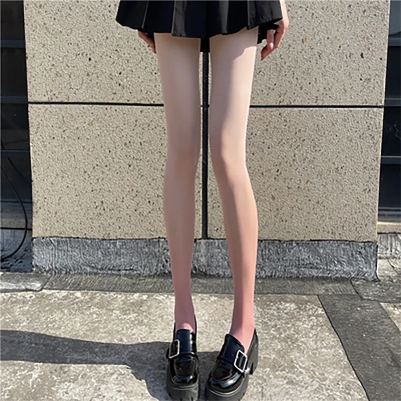 1/2/3Pcs Thin Gradient Pantyhose, High Waist Elastic Footed Pantyhose, Women's Stockings & Hosiery