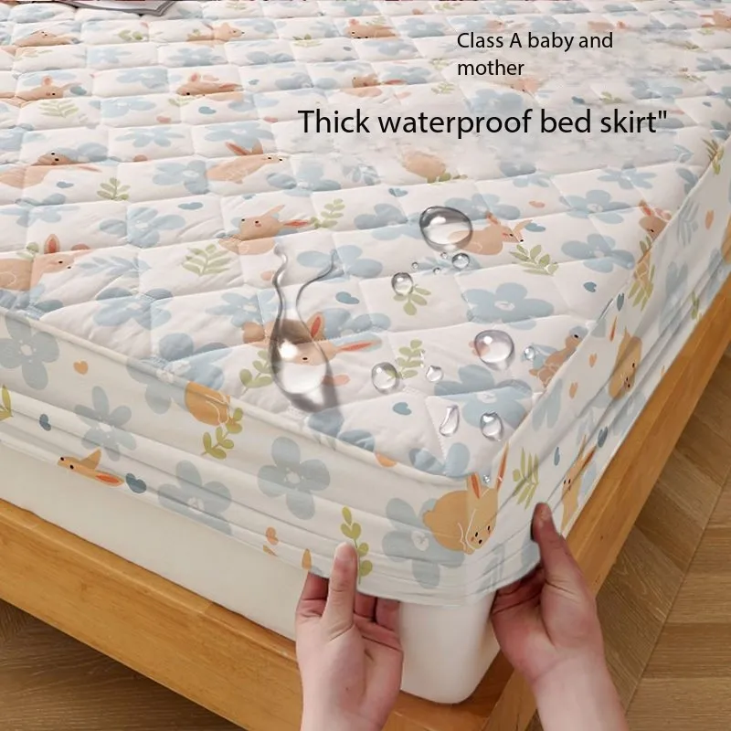 

Class A waterproof bed cover single piece soybean cotton wet mattress cover mattress protective cover single double bed sheet