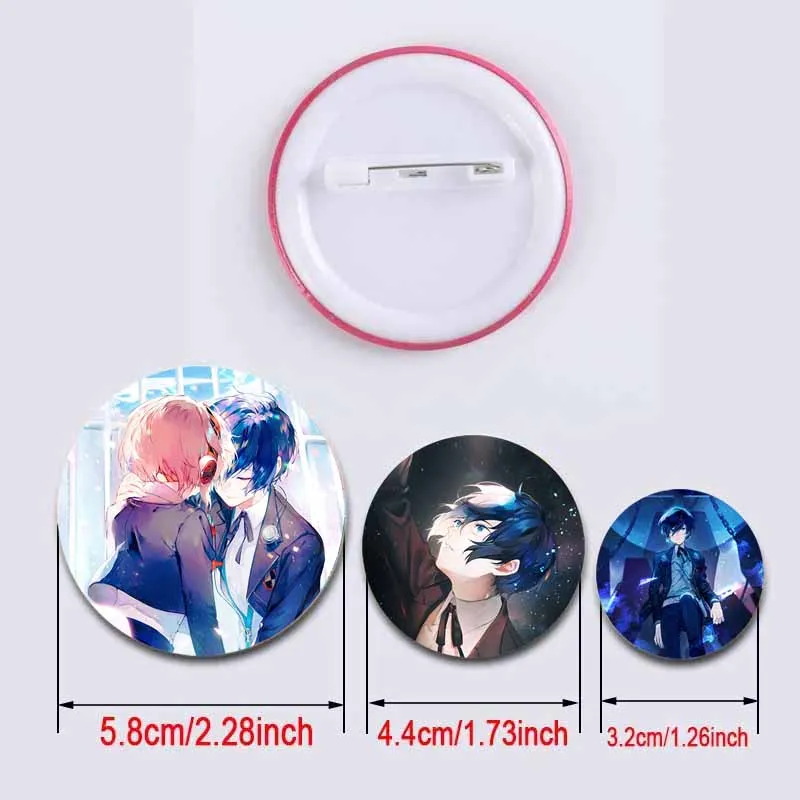 Classic Game PERSONA 3 Soft Button Pin Cartoon Character Shinjiro Aragaki Brooch Badge Bag Clothes Accessories Fans Collect Gift