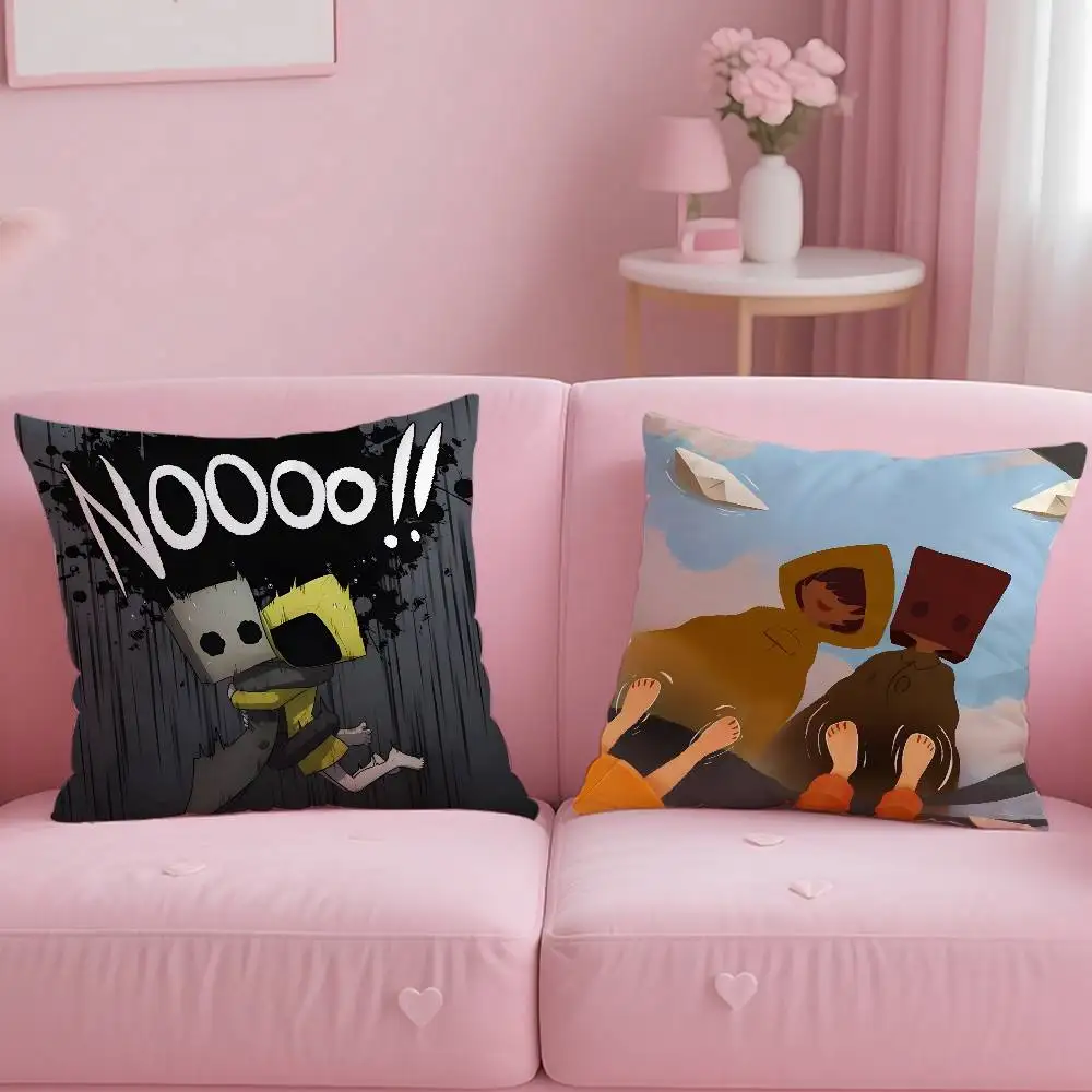 لعبة ليتل كوابيس كيس وسادة مكافحة الغبار المخدة غير مرئية زيبر حريري قصير أفخم غطاء وسادة أريكة