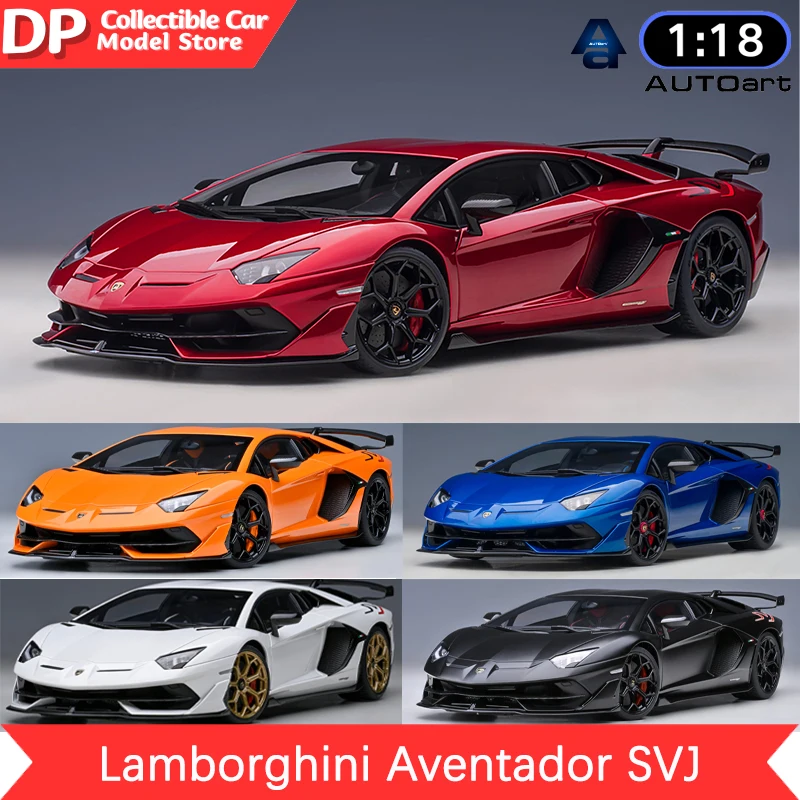 Autoart 1:18 Lamborghini Aventador Svj Alloy Car Model Collectible Simulation Car Model Metal Diecast Vehicles