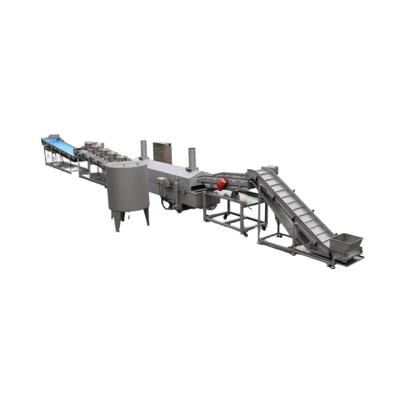 Industrial Continuous Conveyor Fryer Line for Nugget Fish Chicken High Capacity for Food Processing Plant Custom