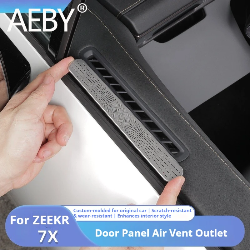 

AEBY For ZEEKR 7X 2024 2025 Side Vent Cover Car Door AC Vent Grille Panel Air Conditioner Outlet Protector Trim Accessories