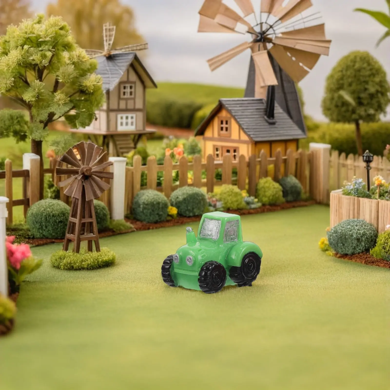 

Набор из 12 миниатюрных фигурок сельскохозяйственной техники из смолы для микроландшафта, декорации для сказочного сада, модели фермерской техники, мини-фигурки из смолы