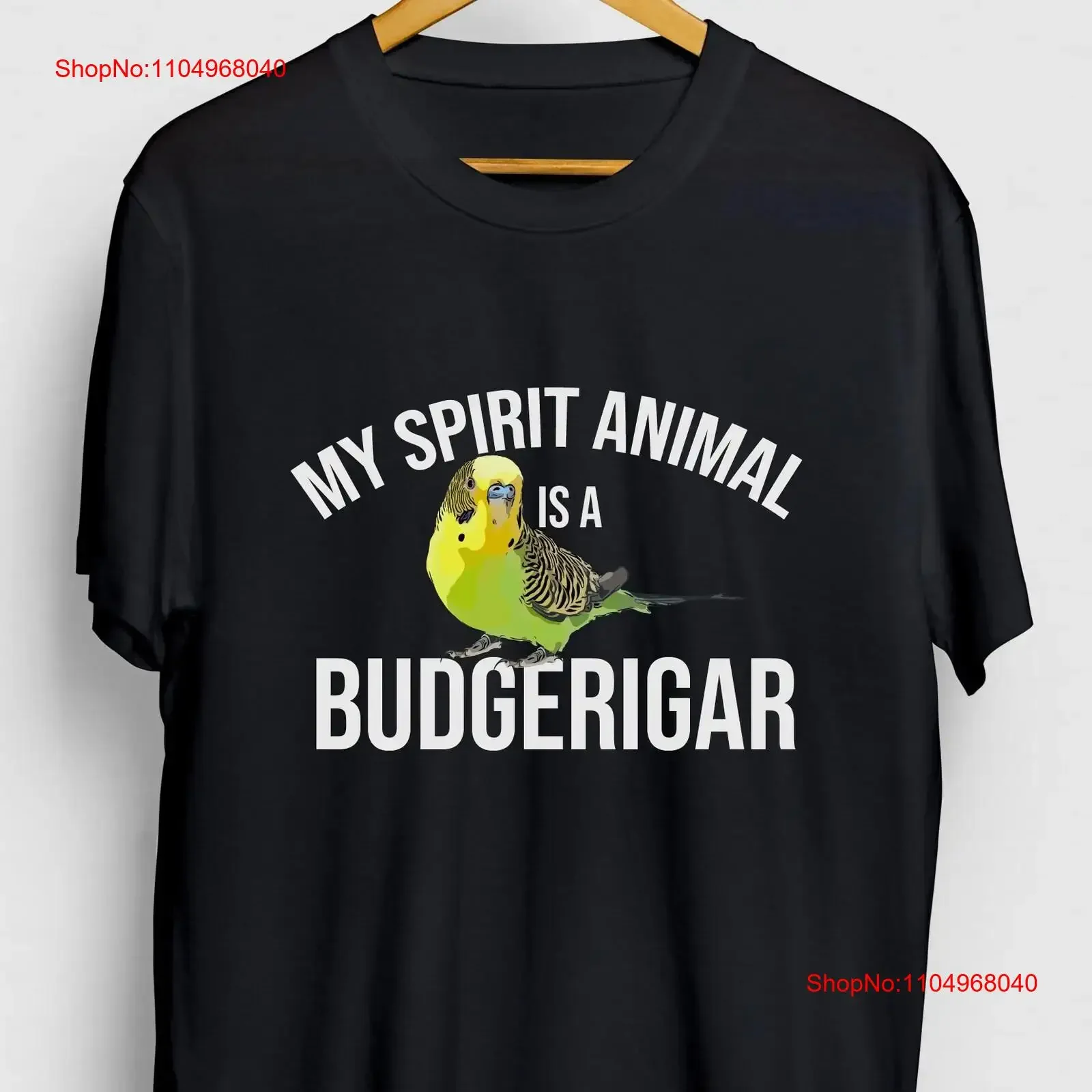 

My Spirit Animal Is A Budgerigar Funny Bird T Shirt Parrot tee Youth vintage Washed Soft Slightly designer clothes Stretched