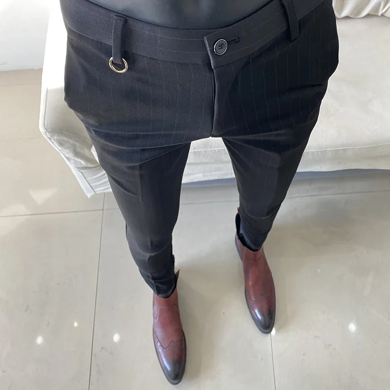 

Spring and autumn dress pants, men's slim-fit straight-leg high-end business casual pants, men's pants, suit trousers