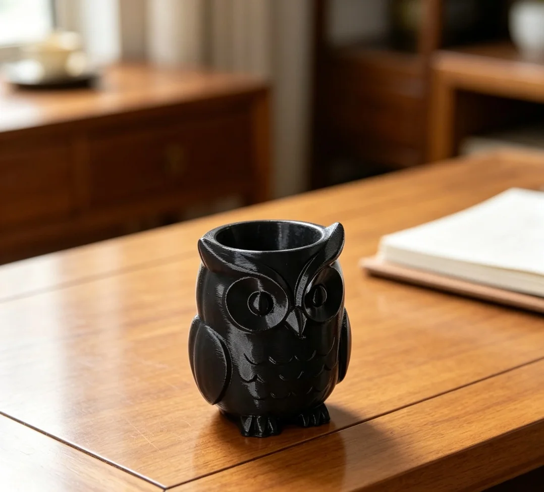 Cute Owl Vase, Mini Succulent Planter, Animal Shaped Plant Pot, Home Table Decor, Office Desk Accessory, Gift Idea