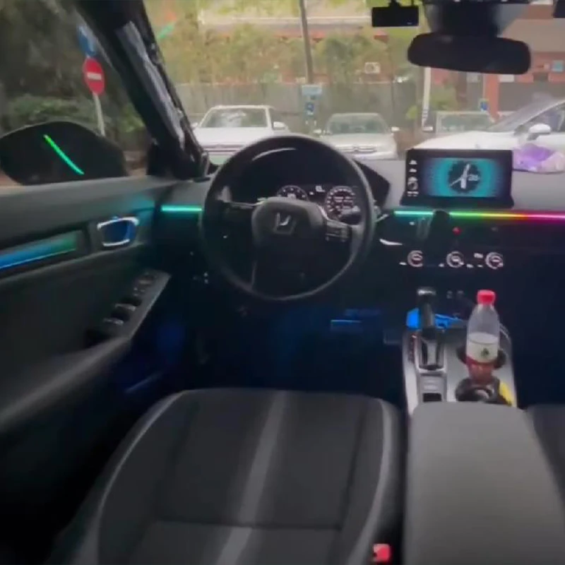 

2022 ДЛЯ Honda civic 11th салона автомобиля неоновый RGB светодиодный Bluetooth управление музыкальное управление декоративные светильники окружающая атмосфера огни