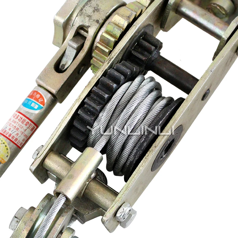 

Multi-function Double Hook Tightener Wire Rope Tensioner Manual Tightener Electrician Pull Cable Clamp SWT102-4T
