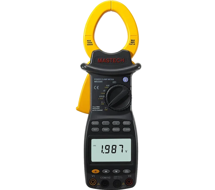 MASTECH MS2203 MS2205 Power meter Wattmeter 3-Phase professional High Sensitivity Clamp Meter Power Factor Correction USB