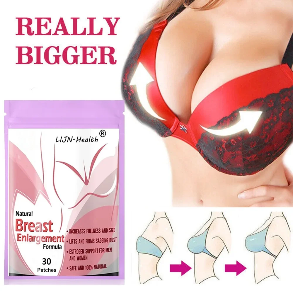 

30 Patches Perfect Bust Transdermal Patches, Larger Breast Natural Breast Enlargement, Lifting