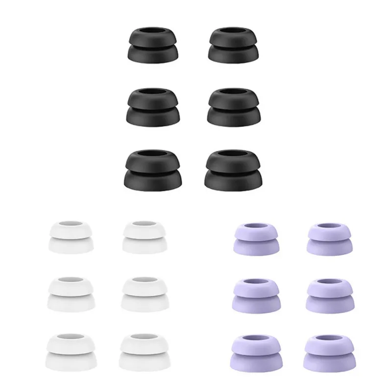 أطراف أذن سيليكون لسامسونج جالاكسي براد برو ، لاسلكي ، تقليل الضوضاء ، مانع للسقوط ، سدادات أذن مزدوجة الشفة ، TWS ، 6 من السيليكون