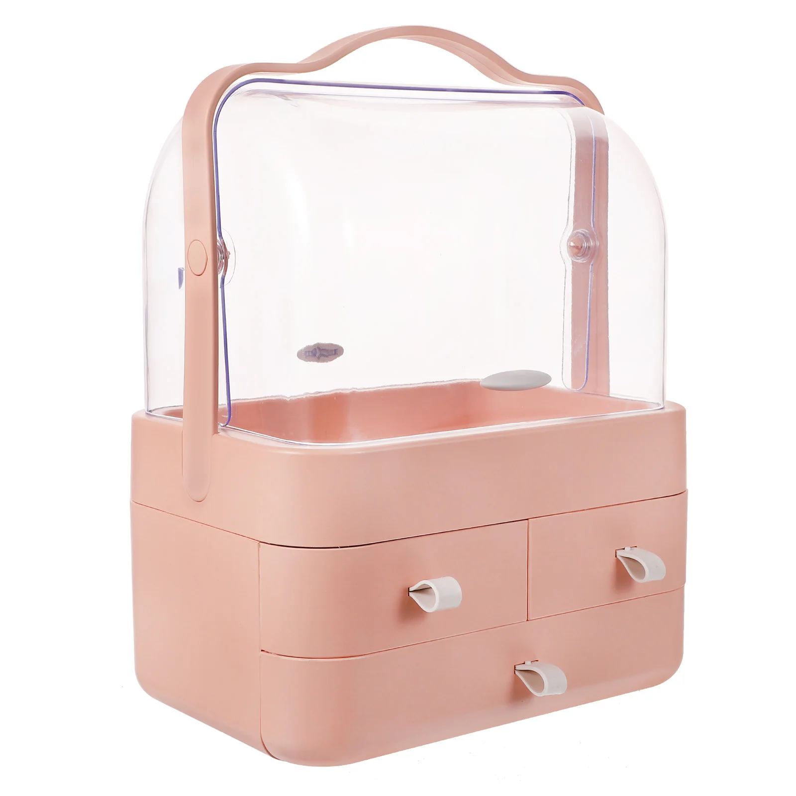 

Storage Box Transparent Desktop Jewelry Organizer Portable Lightweight Holder Gift Decorative Storage