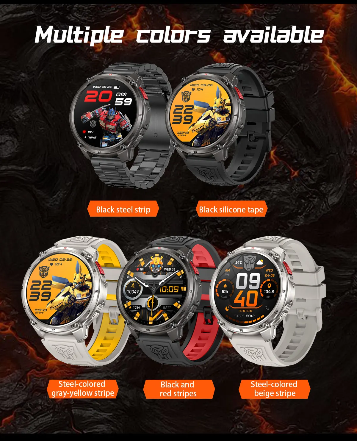 2026 Neue T-RX5 1200mAh Akku Smartwatch für Herren 1,7" HD-Bildschirm Kompass Taktische Taschenlampe IP68 Wasserdicht BT-Anruf Militäruhr – Detail 16