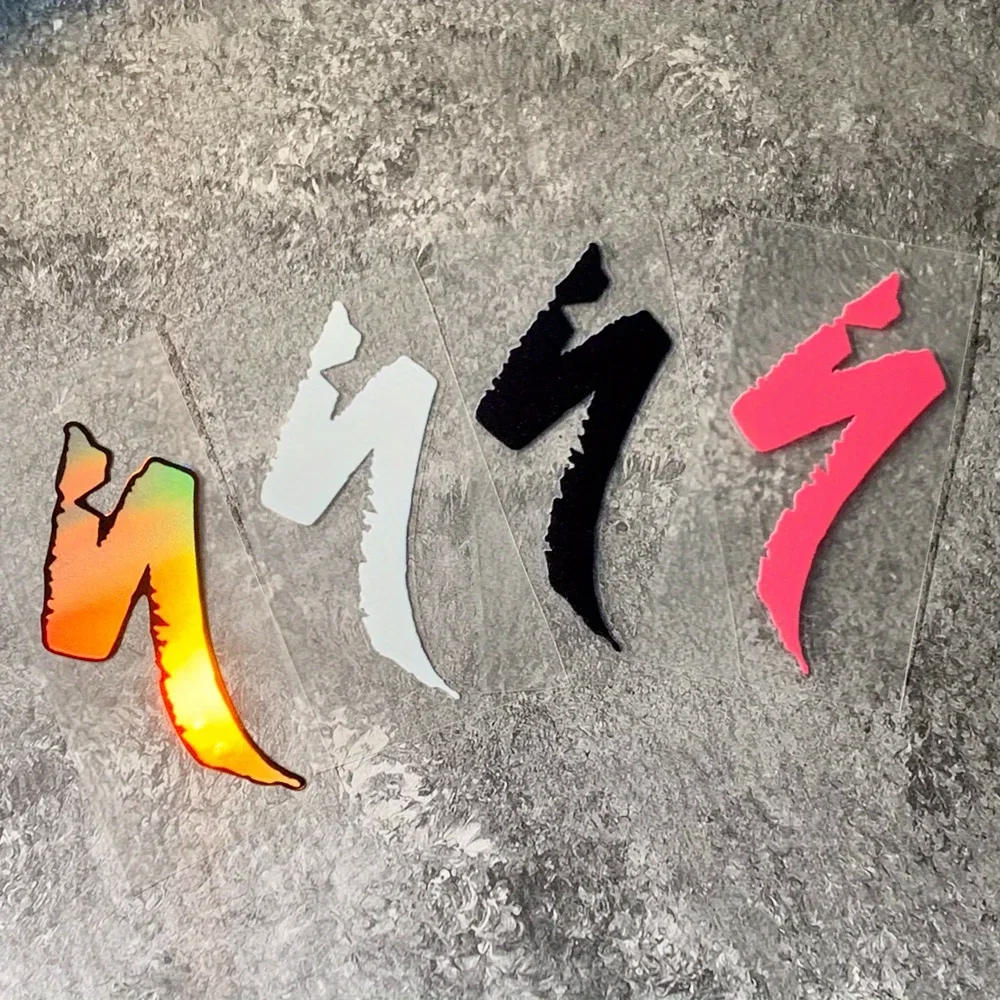AliExpress NONE 2PCS/SET Multi-color Abstract Shape Stickers Holographic White Black Pink Waterproof Decals for Bike Car Skateboard Decor