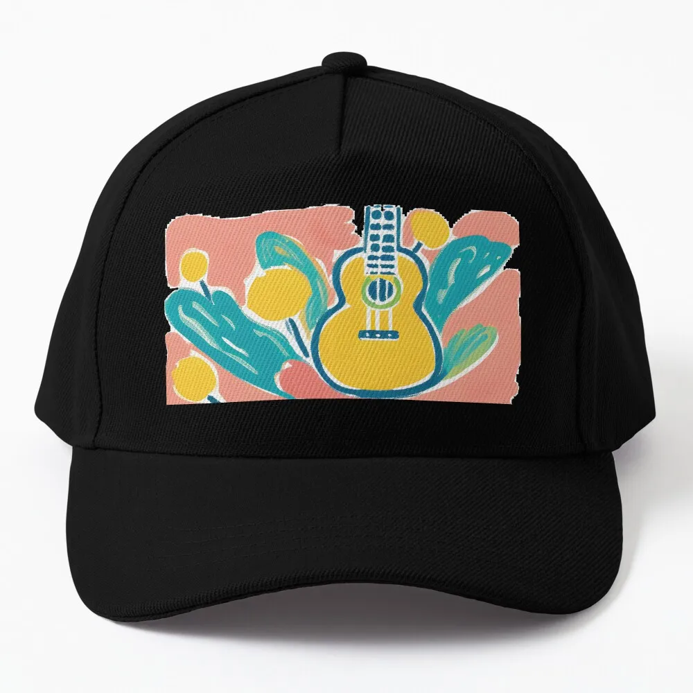 Ukulele drawing Baseball Cap fishing hat Horse Hat Sun Cap Hood Women's Hats 2024 Men's