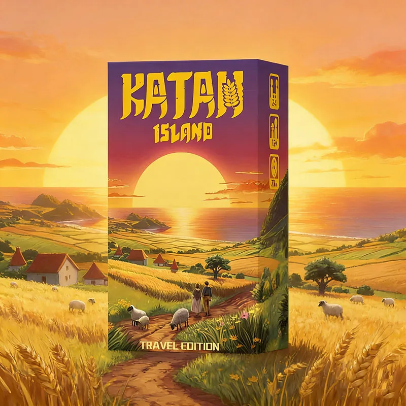 

Portable Box Edition Tabletop Card Game Catan Island Traveling Family Friends Gathering including Expansion Table