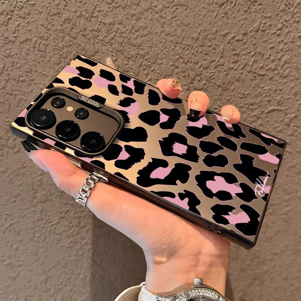 حافظة لهاتف سامسونج جالاكسي S25 S24 S23 S22 S21 Ultra Plus حافظة ليزر غير لامعة باللون الأسود والأرجواني